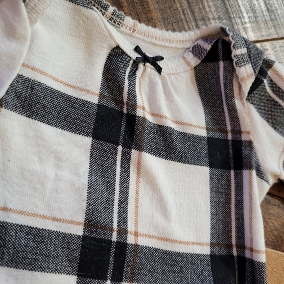 Plaid Carter's Newborn Onesie One Piece For Baby - Picture 2 of 4